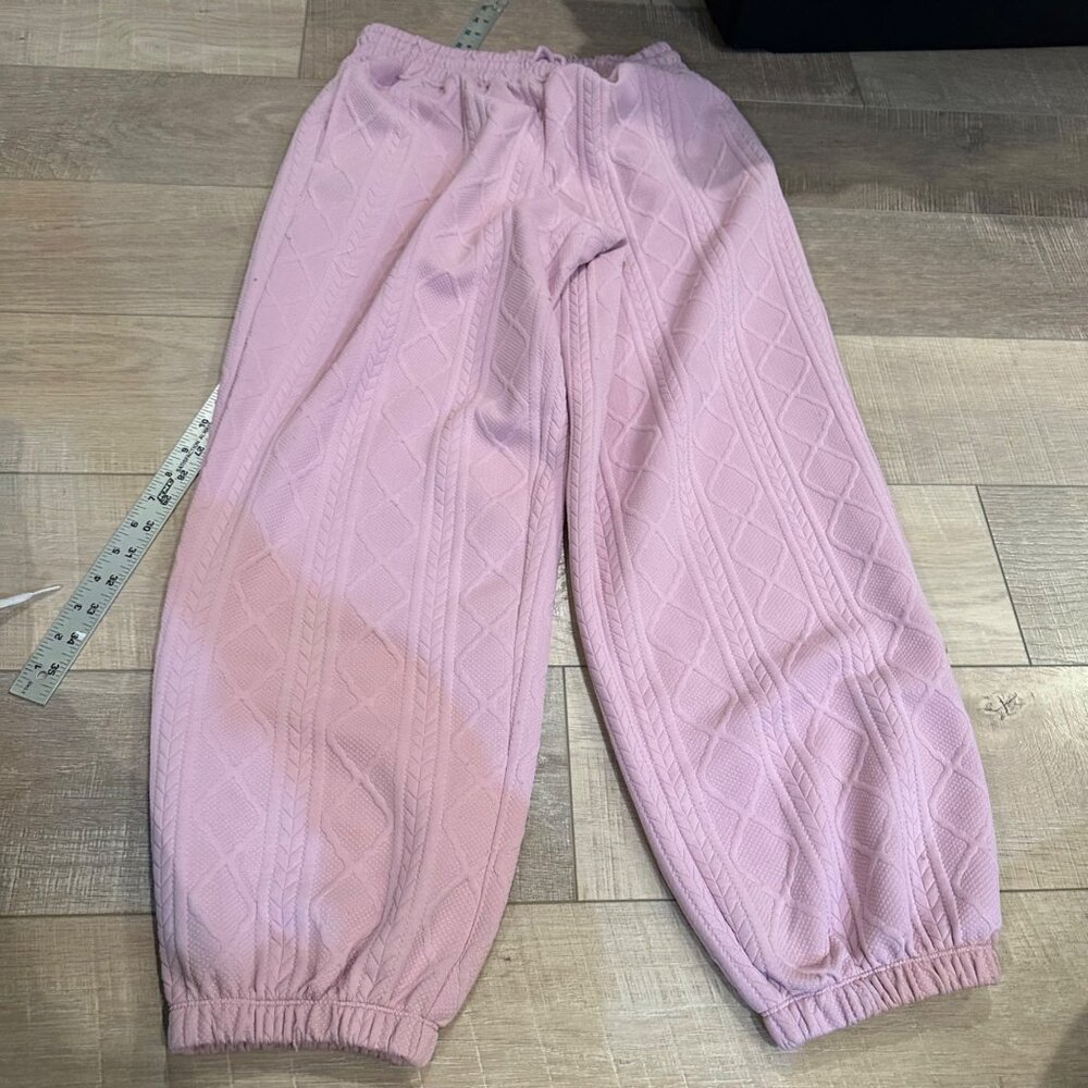 GRAYSON WOMENS PINK JOGGER PANTS MEDIUM